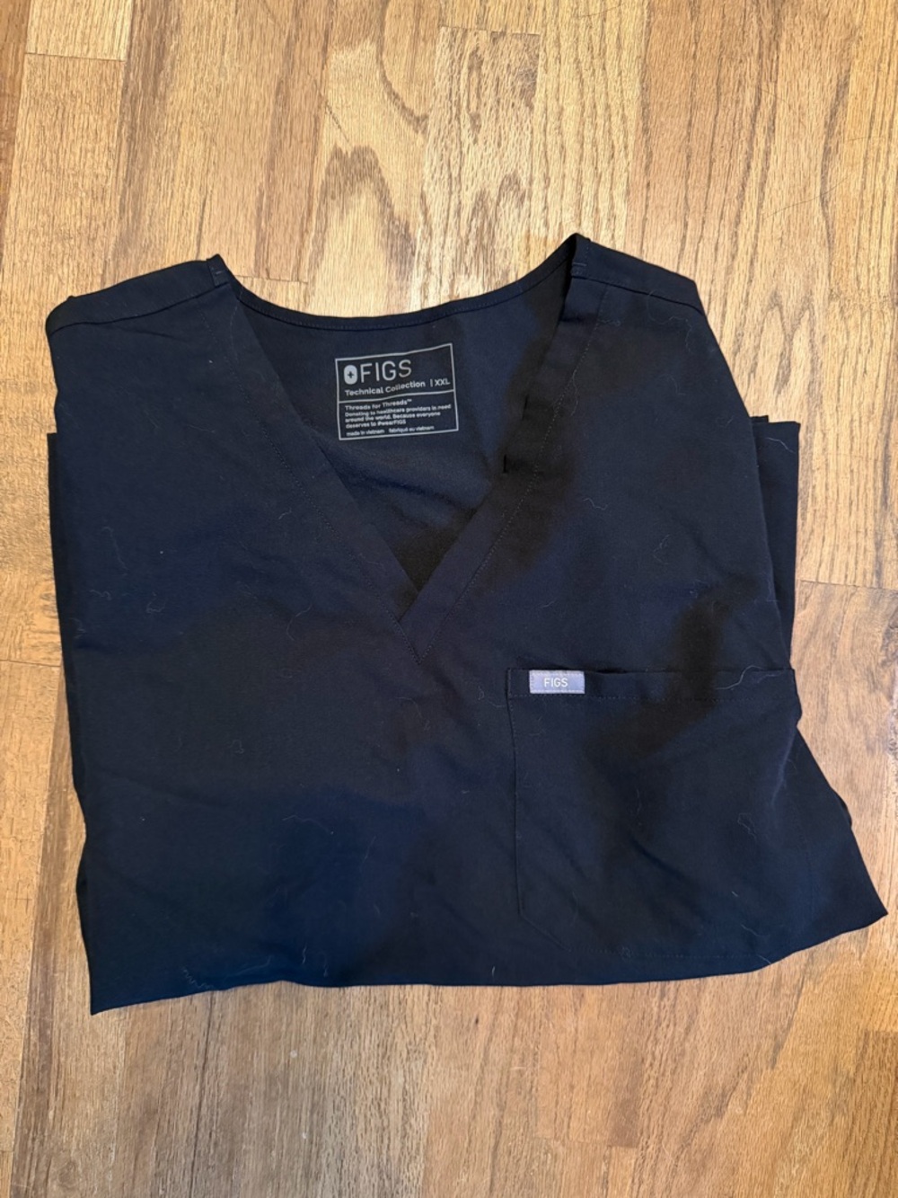 Figs Men's Black Scrub Pants - Classic Black